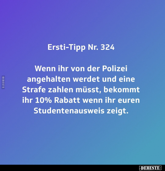Ersti-Tipp Nr. 324.. - Lustige Bilder | DEBESTE.de
