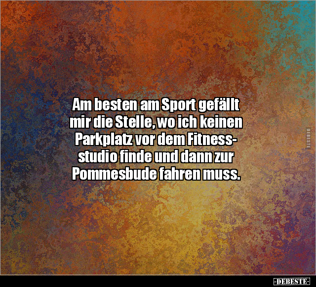 Am besten am Sport gefällt mir die Stelle.. - Lustige Bilder | DEBESTE.de