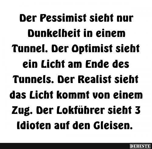 Der Pessimist sieht nur Dunkelheit.. - Lustige Bilder | DEBESTE.de