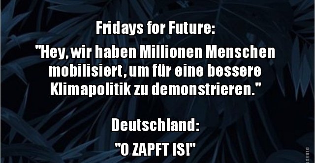 Fridays for Future "Hey, wir haben Millionen Menschen.." Lustige