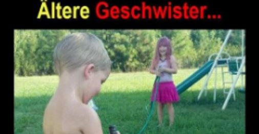 Ältere Geschwister.. Lustige Bilder, Sprüche, Witze, echt lustig