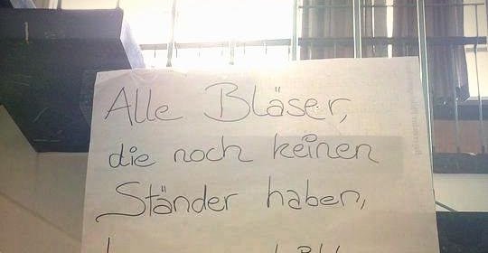 Alle Bläser, die noch keinen Ständer haben.. | Lustige Bilder, Sprüche