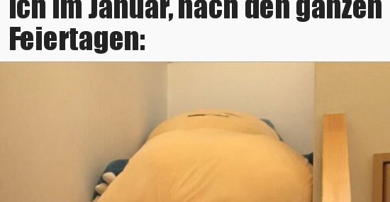 Ich im Januar, nach den ganzen Feiertagen.. Lustige Bilder, Sprüche