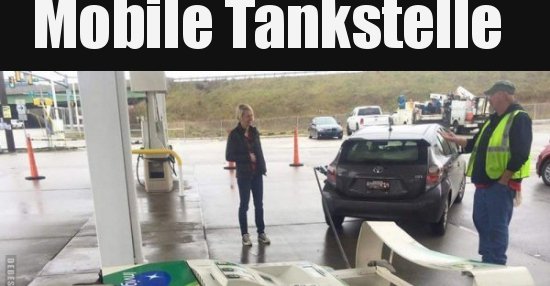 Mobile Tankstelle.. | Lustige Bilder, Sprüche, Witze, echt lustig