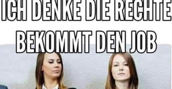 Ich denke die Rechte bekommt den Job.. Lustige Bilder, Sprüche, Witze