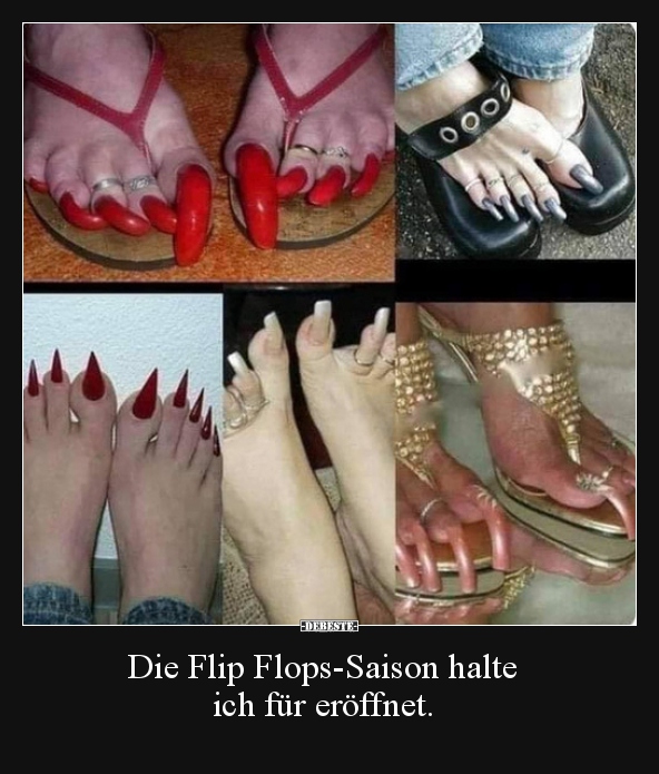 Die Flip Flops-Saison halte ich für eröffnet... - Lustige Bilder | DEBESTE.de