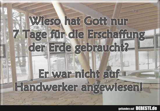 Wieso hat Gott.... - Lustige Bilder | DEBESTE.de