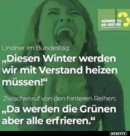 Lindner im Bundestag: "Diesen Winter werden wir mit.." - Lustige Bilder | DEBESTE.de