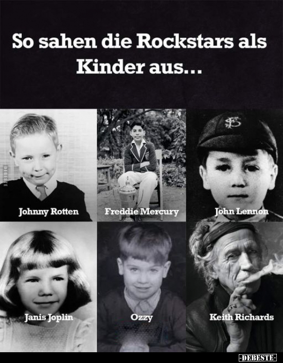So sahen die Rockstars als Kinder aus... - Lustige Bilder | DEBESTE.de