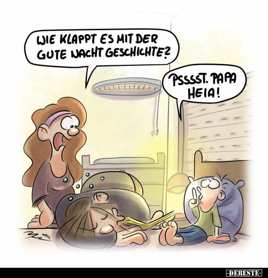 Wie klappt es mit der gute Nacht Geschichte?.. - Lustige Bilder | DEBESTE.de