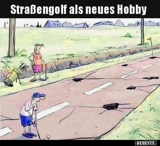 Straßengolf als neues Hobby... - Lustige Bilder | DEBESTE.de