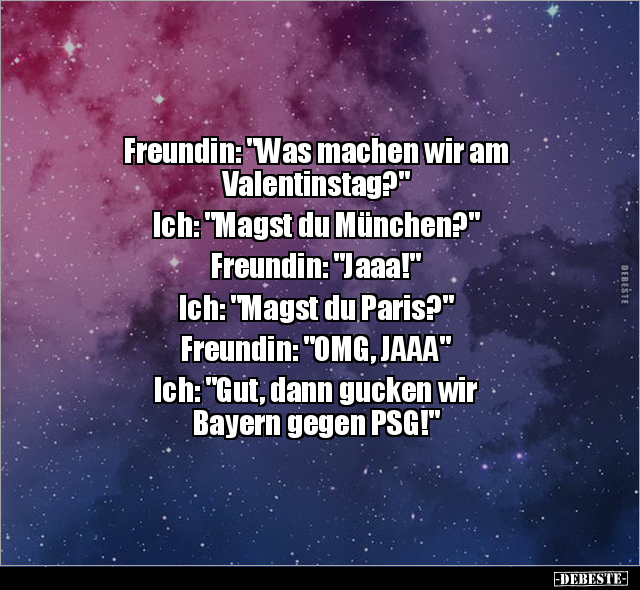Freundin: "Was machen wir am Valentinstag?".. - Lustige Bilder | DEBESTE.de