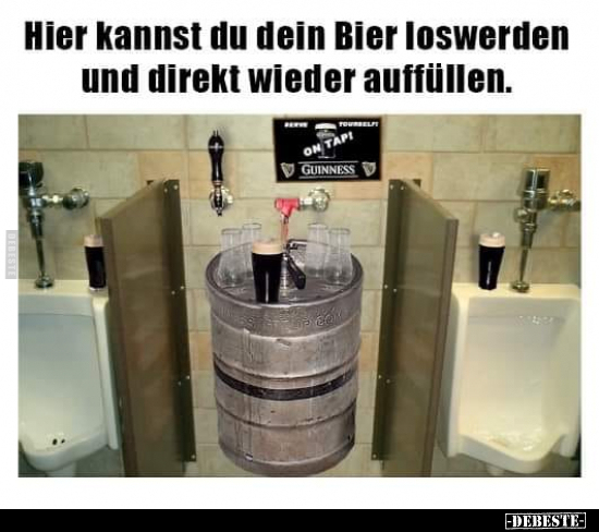 Hier kannst du dein Bier loswerden.. - Lustige Bilder | DEBESTE.de