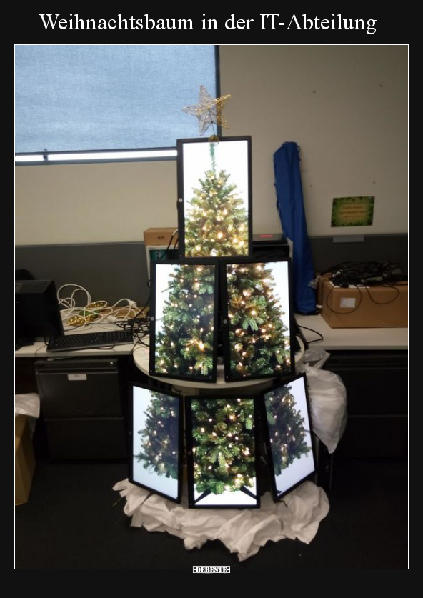 Weihnachtsbaum in der IT-Abteilung.. - Lustige Bilder | DEBESTE.de