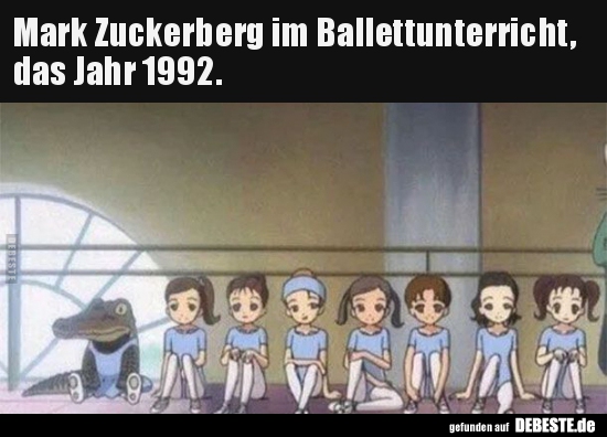 Mark Zuckerberg im Ballettunterricht, das Jahr 1992... - Lustige Bilder | DEBESTE.de