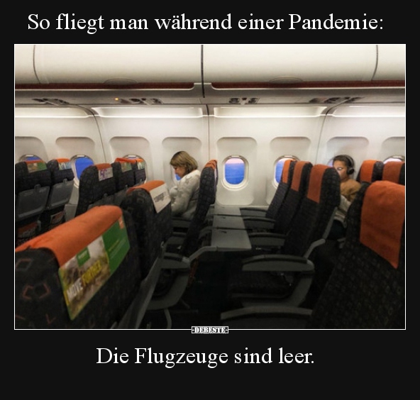 So fliegt man während einer Pandemie.. - Lustige Bilder | DEBESTE.de