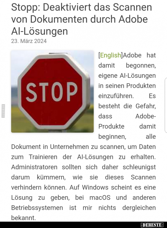 Stopp: Deaktiviert das Scannen von Dokumenten durch.. - Lustige Bilder | DEBESTE.de