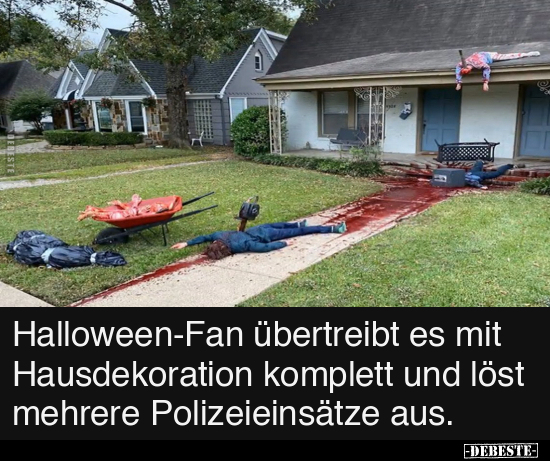 Halloween-Fan übertreibt es mit Hausdekoration komplett.. - Lustige Bilder | DEBESTE.de