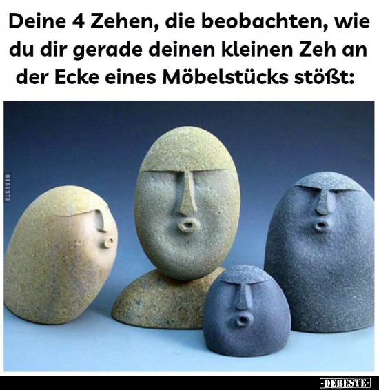 Deine 4 Zehen, die beobachten.. - Lustige Bilder | DEBESTE.de