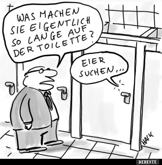Was machen sie eigentlich so lange auf der Toilette?.. - Lustige Bilder | DEBESTE.de