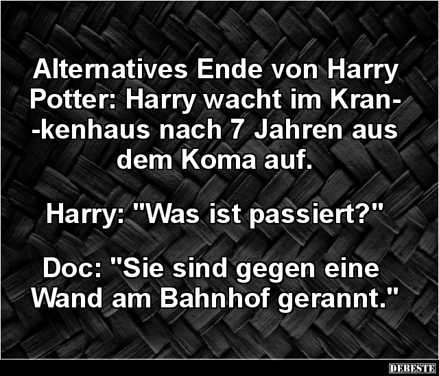 Alternatives Ende von Harry Potter.. - Lustige Bilder | DEBESTE.de