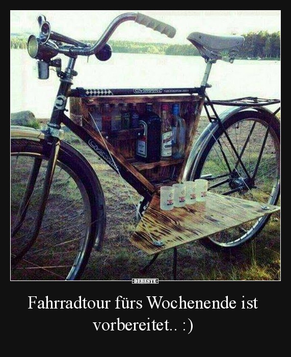 Fahrradtour fürs Wochenende ist vorbereitet.. :) - Lustige Bilder | DEBESTE.de