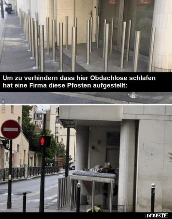 Um zu verhindern dass hier Obdachlose schlafen.. - Lustige Bilder | DEBESTE.de