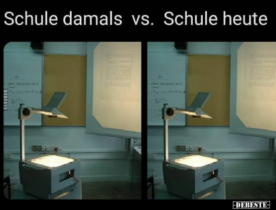 Schule damals vs. Schule heute.. - Lustige Bilder | DEBESTE.de