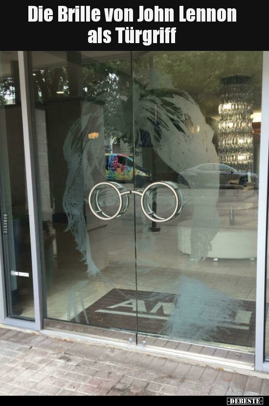 Die Brille von John Lennon als Türgriff.. - Lustige Bilder | DEBESTE.de
