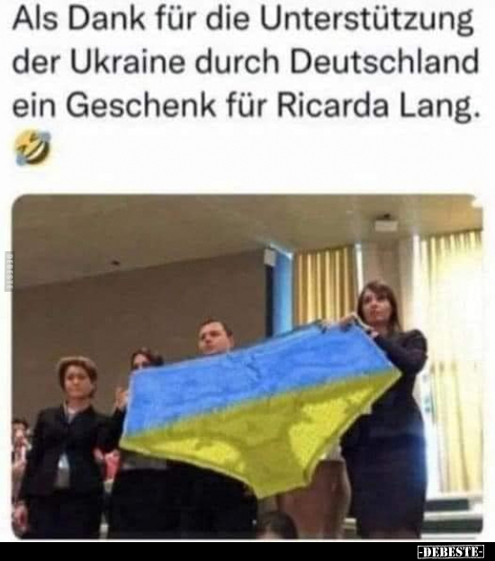 Als Dank für die Unterstützung der Ukraine durch.. - Lustige Bilder | DEBESTE.de