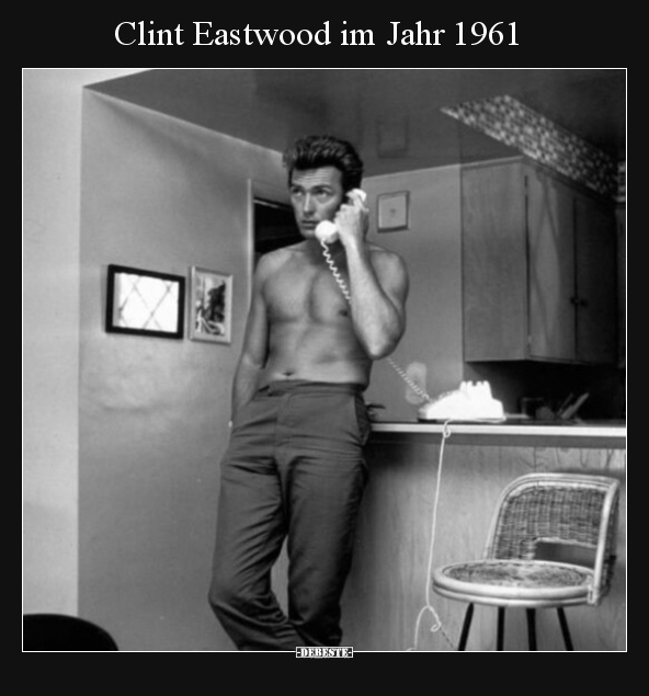 Clint Eastwood im Jahr 1961.. - Lustige Bilder | DEBESTE.de