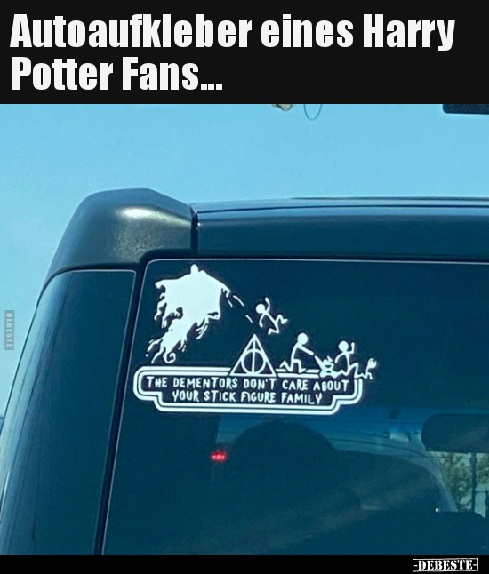 Autoaufkleber eines Harry Potter Fans... - Lustige Bilder | DEBESTE.de