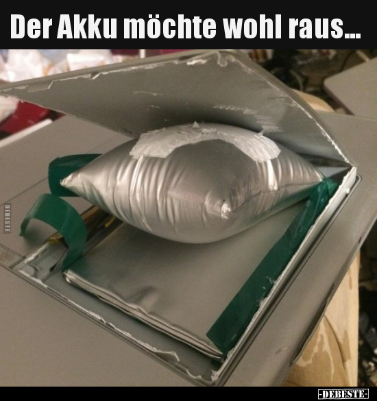 Der Akku möchte wohl raus... - Lustige Bilder | DEBESTE.de