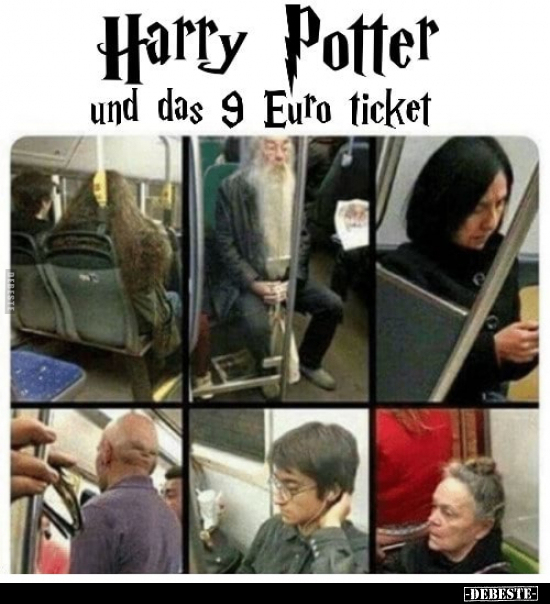 Harry Potter und das 9 Euro Ticket... - Lustige Bilder | DEBESTE.de