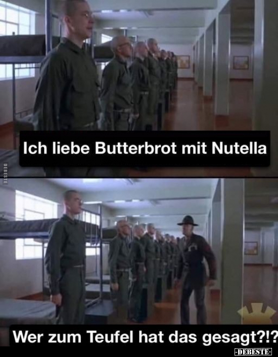 Ich liebe Butterbrot mit Nutella.. - Lustige Bilder | DEBESTE.de