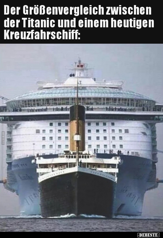 Größenvergleich Titanic Aida