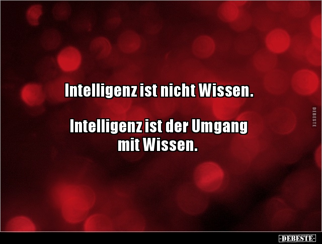 Intelligenz ist nicht Wissen.  Intelligenz ist der.. - Lustige Bilder | DEBESTE.de