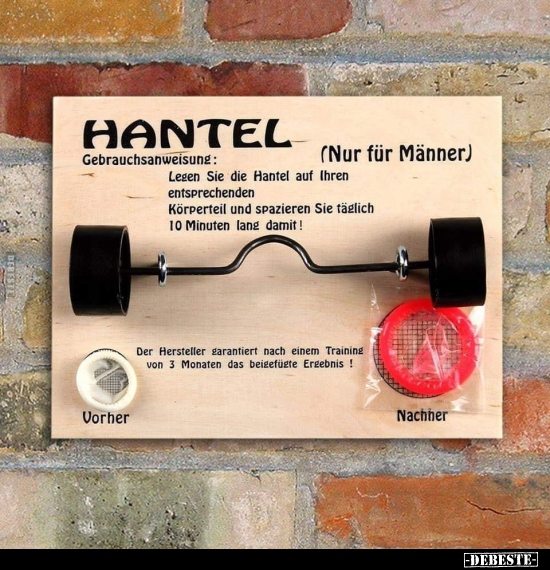 Hantel (Nur für Männer) - Lustige Bilder | DEBESTE.de