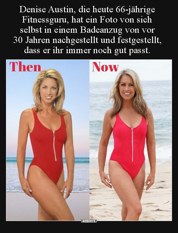 Denise Austin, die heute 66-jährige Fitnessguru, hat ein.. - Lustige Bilder | DEBESTE.de