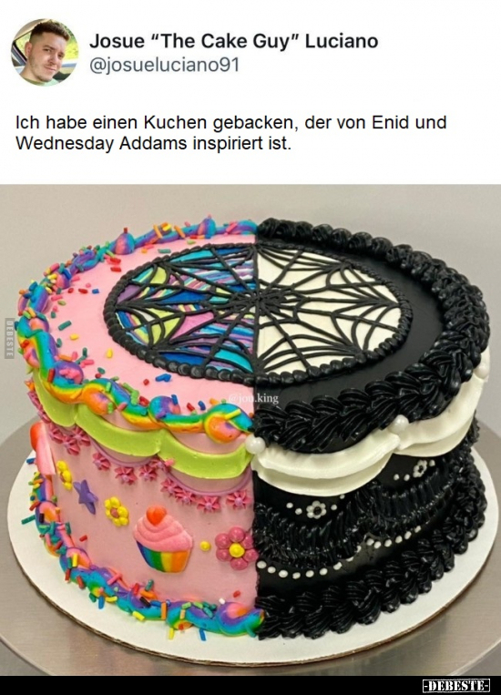 Ich habe einen Kuchen gebacken, der von Enid und Wednesday.. - Lustige Bilder | DEBESTE.de