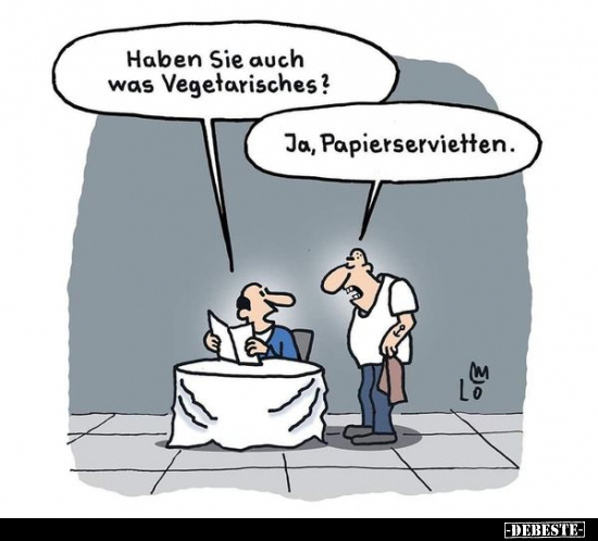 Haben Sie auch was Vegetarisches?... - Lustige Bilder | DEBESTE.de