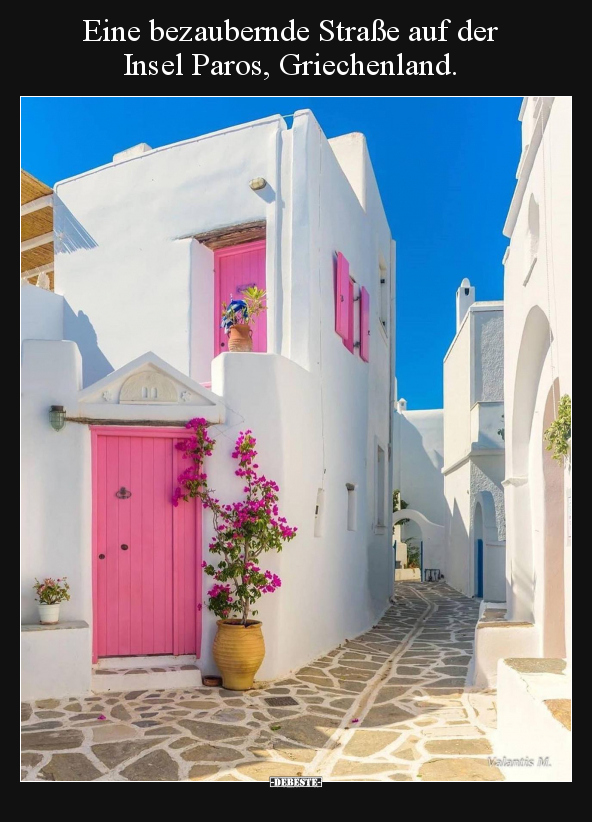 Eine bezaubernde Straße auf der Insel Paros.. - Lustige Bilder | DEBESTE.de