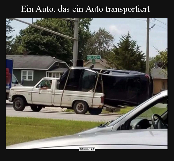 Ein Auto, das ein Auto transportiert.. - Lustige Bilder | DEBESTE.de