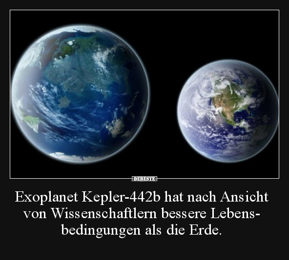Exoplanet Kepler-442b hat nach Ansicht von.. - Lustige Bilder | DEBESTE.de