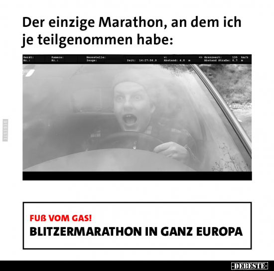 Der einzige Marathon, an dem ich je teilgenommen habe.. - Lustige Bilder | DEBESTE.de