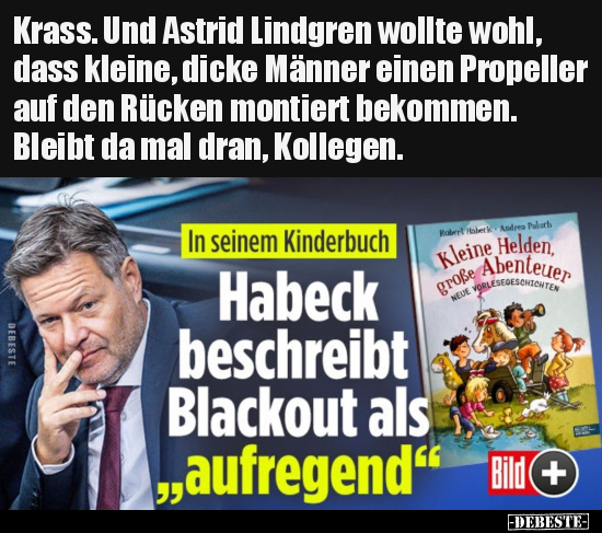 Krass. Und Astrid Lindgren wollte wohl, dass kleine, dicke.. - Lustige Bilder | DEBESTE.de