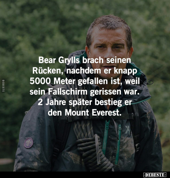 Bear Grylls brach seinen Rücken.. - Lustige Bilder | DEBESTE.de