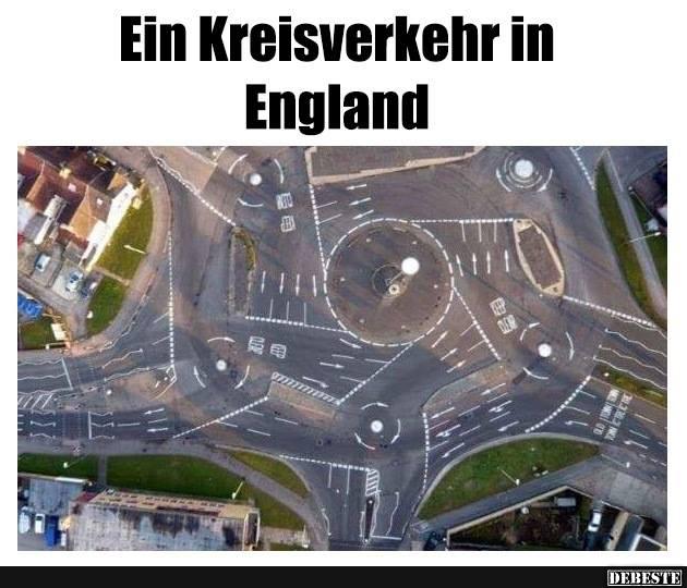 Ein Kreisverkehr in England.. - Lustige Bilder | DEBESTE.de