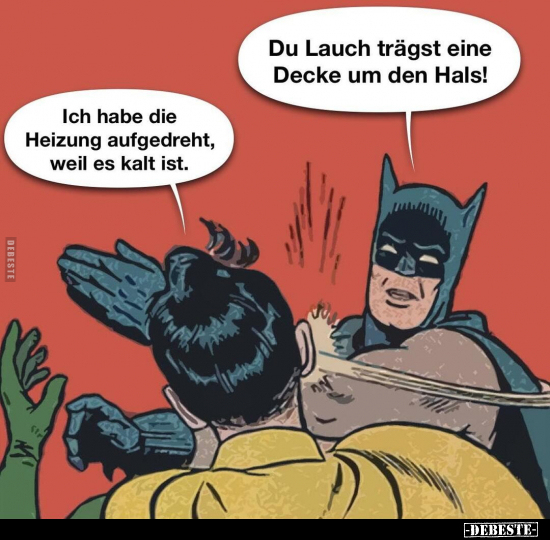 Du Lauch trägst eine Decke um den Hals!.. - Lustige Bilder | DEBESTE.de