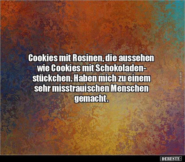 Cookies mit Rosinen, die aussehen wie Cookies mit.. - Lustige Bilder | DEBESTE.de